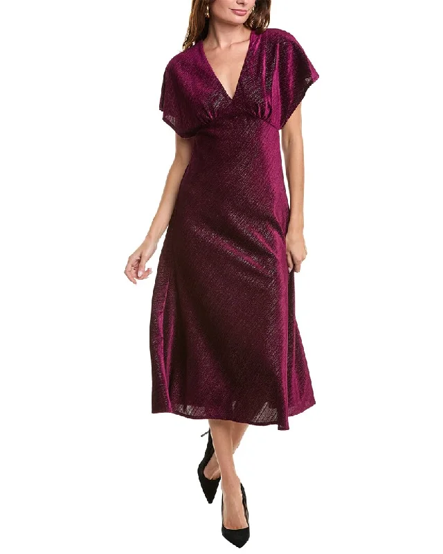 Act Now Taylor Velvet Midi Dress