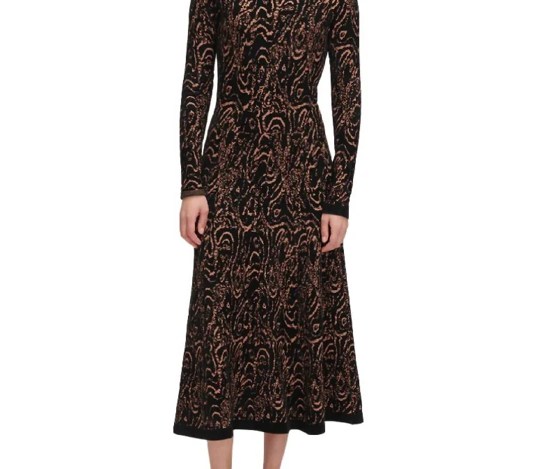 Weekend Flash Sale Efete Turtleneck Dress In Black