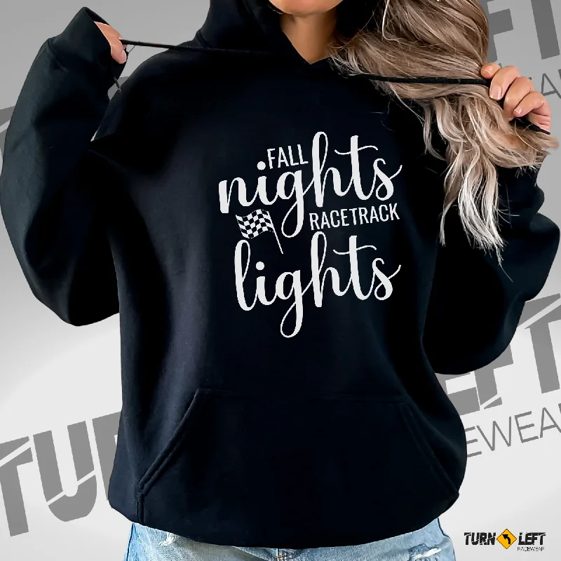 Daily Specials Fall Nights Racetrack Lights Hooded Sweatshirt