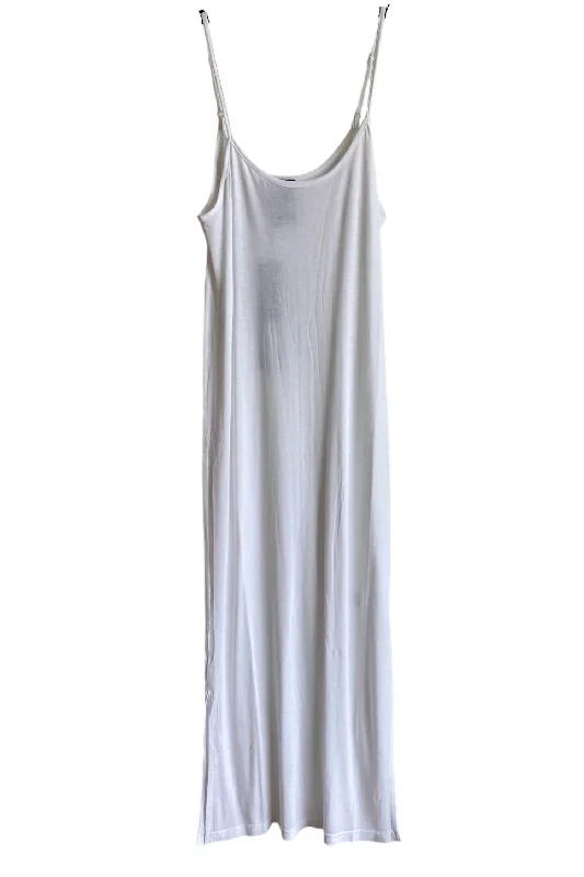 Get It Before It’s Gone Slip Dress In White