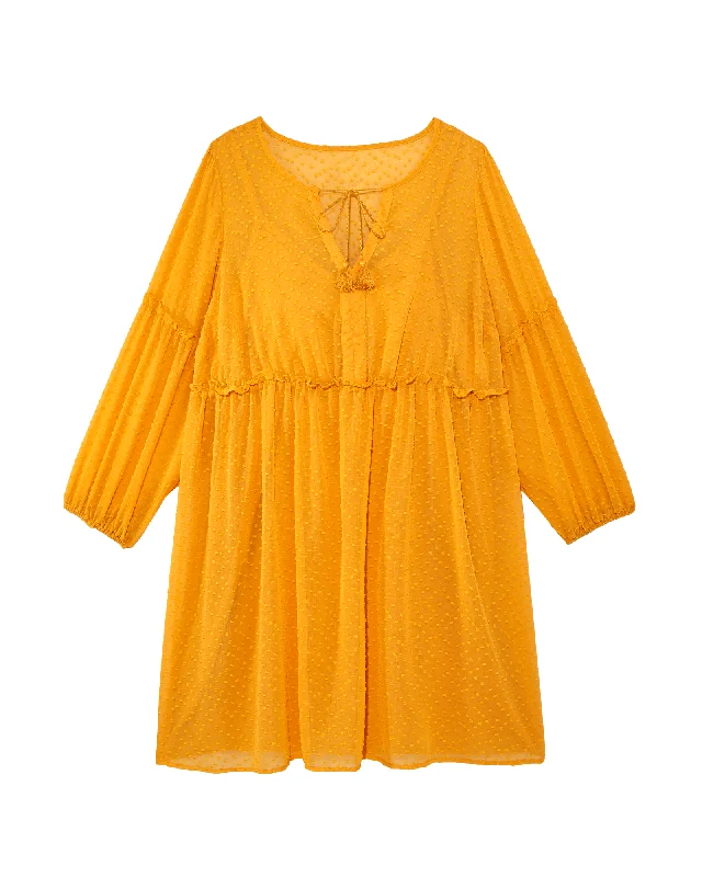 Instant Savings Amarillo Clip Dot Dress | Yellow
