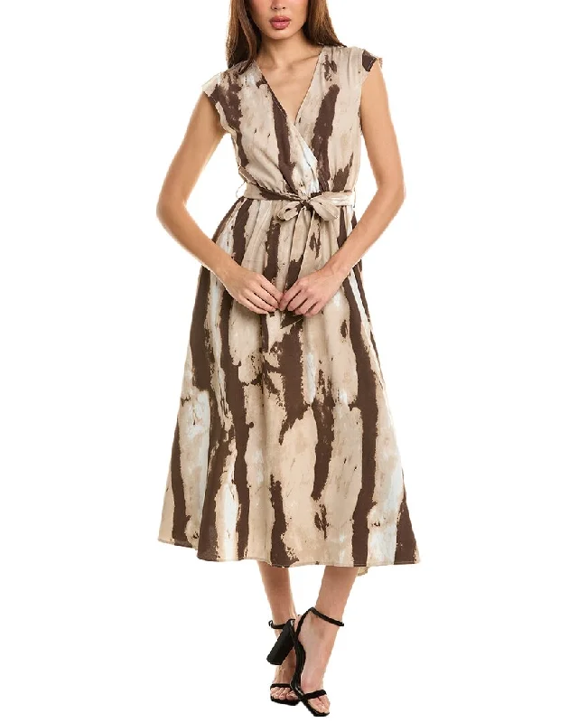 Massive Deals Moonsea Surplice Midi Dress