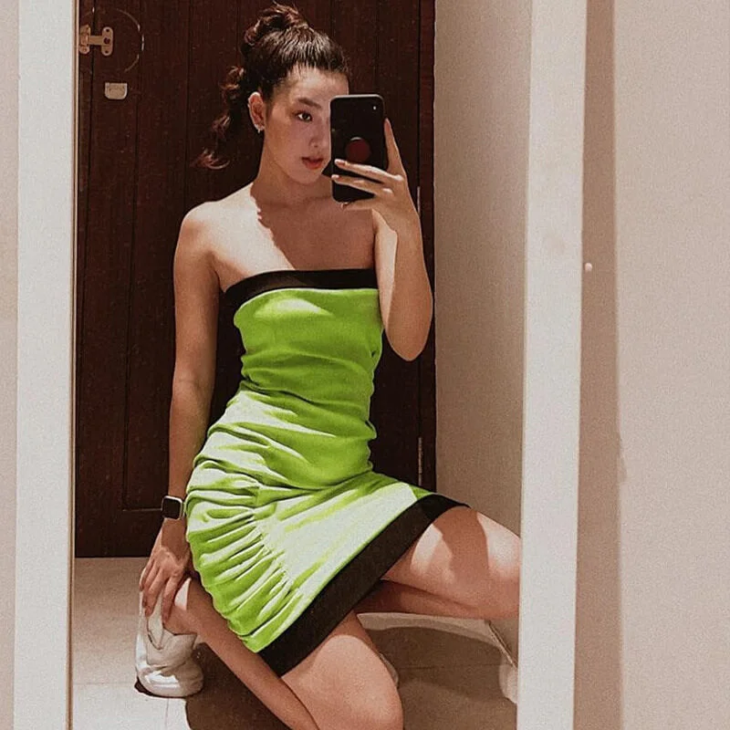 Deal Alert Petite Tube Tight Bodycon Short Dress