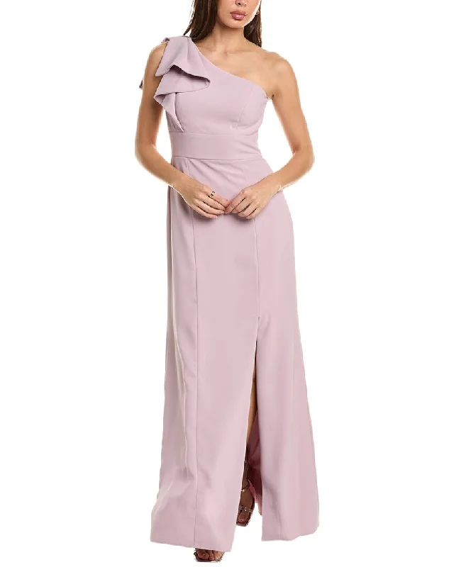 Blowout Sale After Six Bowed One-Shoulder Trumpet Gown