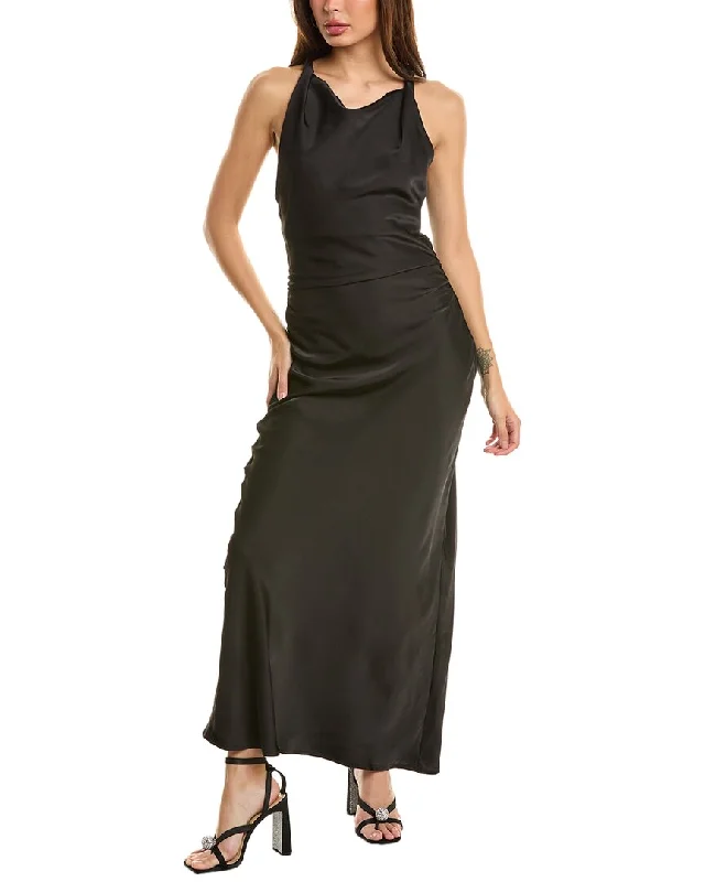 Best Bargains Moonsea Twisted Shoulder Midi Dress