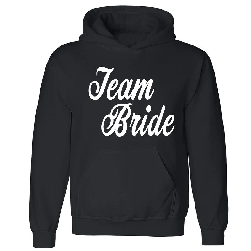 Super Sale Zexpa Apparelâ„¢ Team Bride Unisex Hoodie Funny Bachelorette Humor Wedding Hooded Sweatshirt