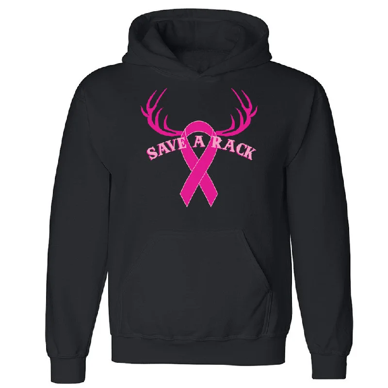 Massive Deals Zexpa Apparelâ„¢ Save a Rack Unisex Hoodie Breast Cancer Awareness Month Run Hooded Sweatshirt