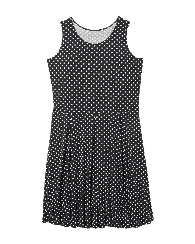 Savings Alert Aurora Sleeveless Fit and Flare Dress | Black / White