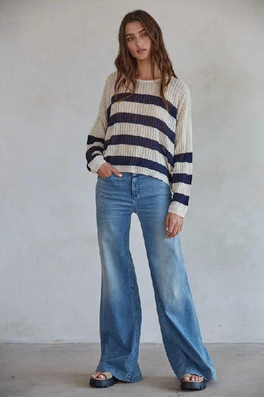 Steals and Deals By Together Uptown Stripe Sweater