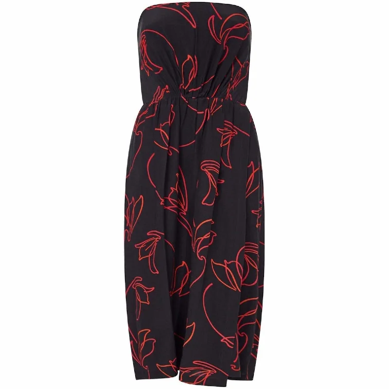 Savings Galore Victor Edelstein Couture 1980s Black and Red Printed Dress and Jacket Set