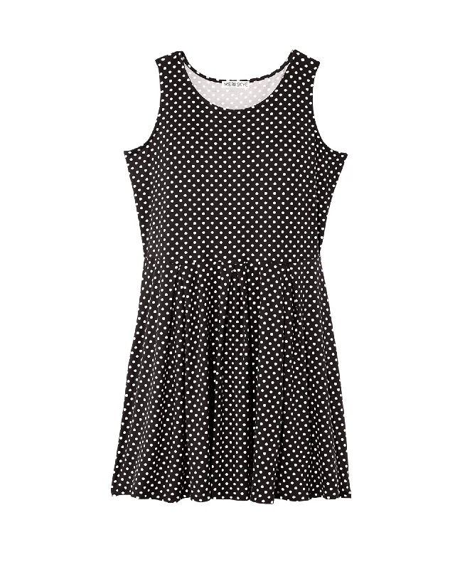 Price Fest Aurora Sleeveless Fit and Flare Dress | Black / Ivory